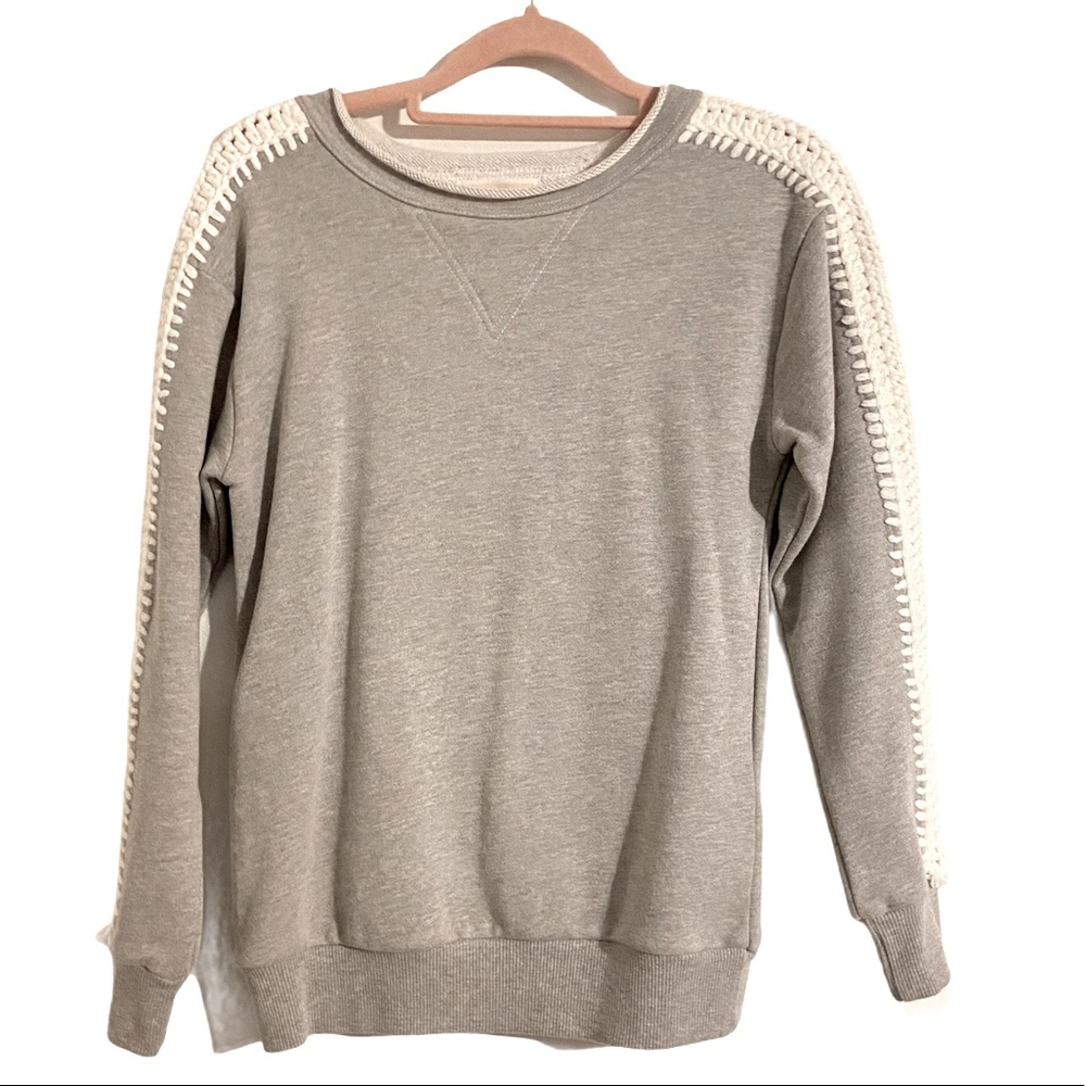 Anthropologie Pepin Rib Knit Sleeve Sweater